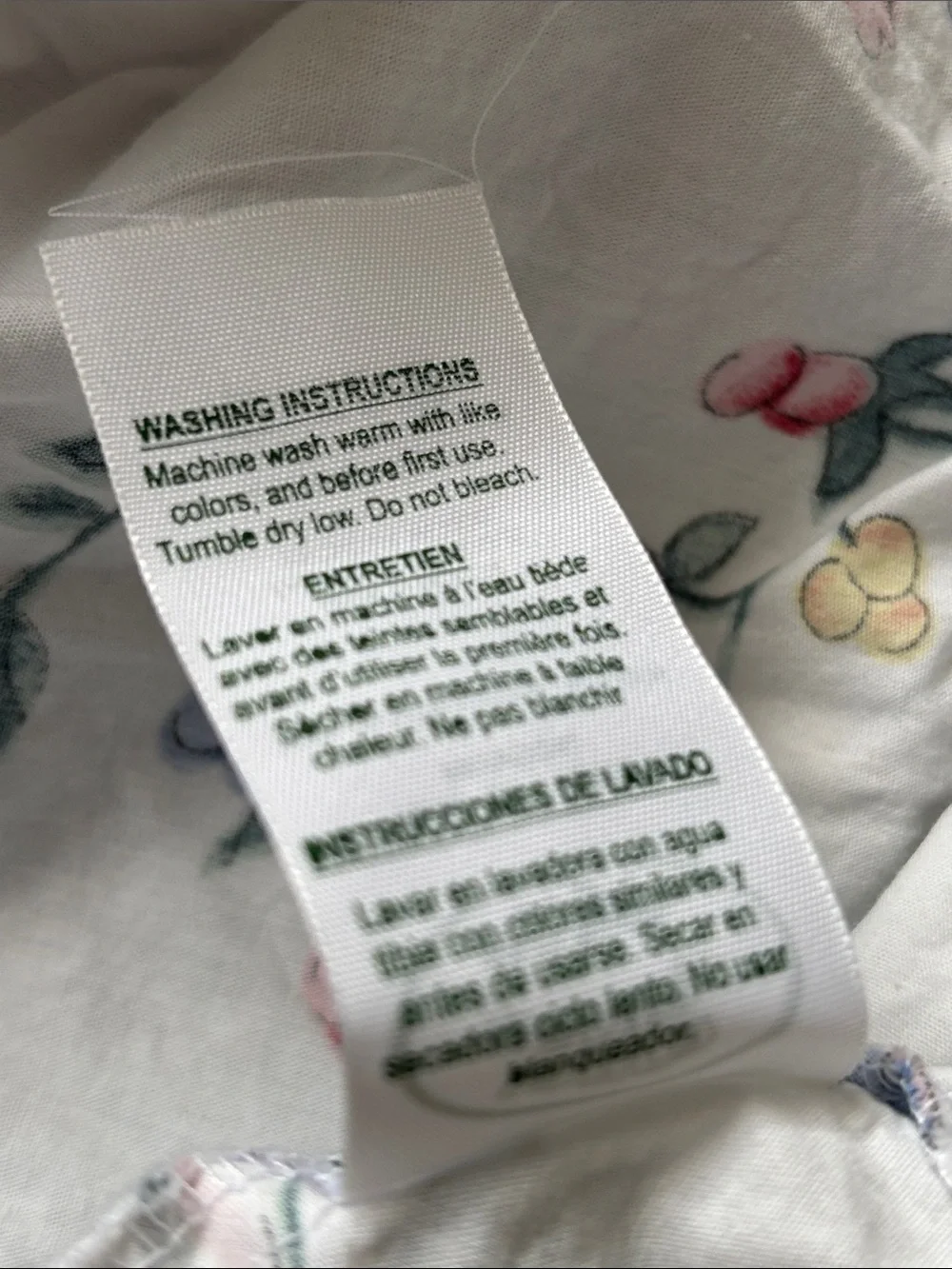 Vintage Laura Ashley Twin Fitted Bed Sheet Floral 80s 90s